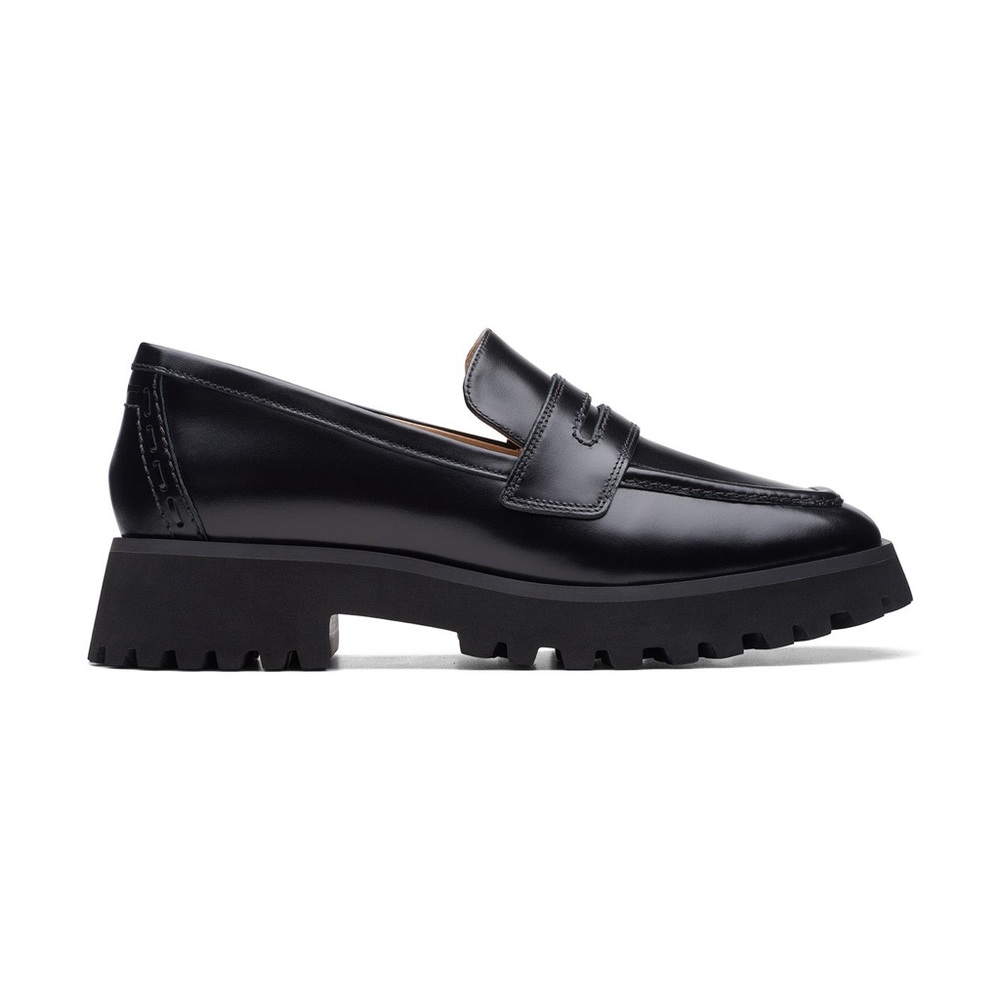 Clark’s Black Chunky Women’s Loafers